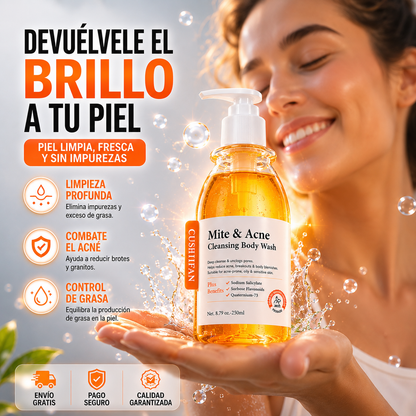 Gel Limpiador Antiacné - Elimina Ácaros, Purifica y Renueva tu Piel