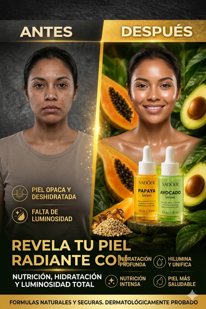 COMBO SERUM SADOER (AGUACATE Y PAPAYA)
