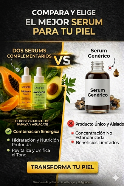 COMBO SERUM SADOER (AGUACATE Y PAPAYA)