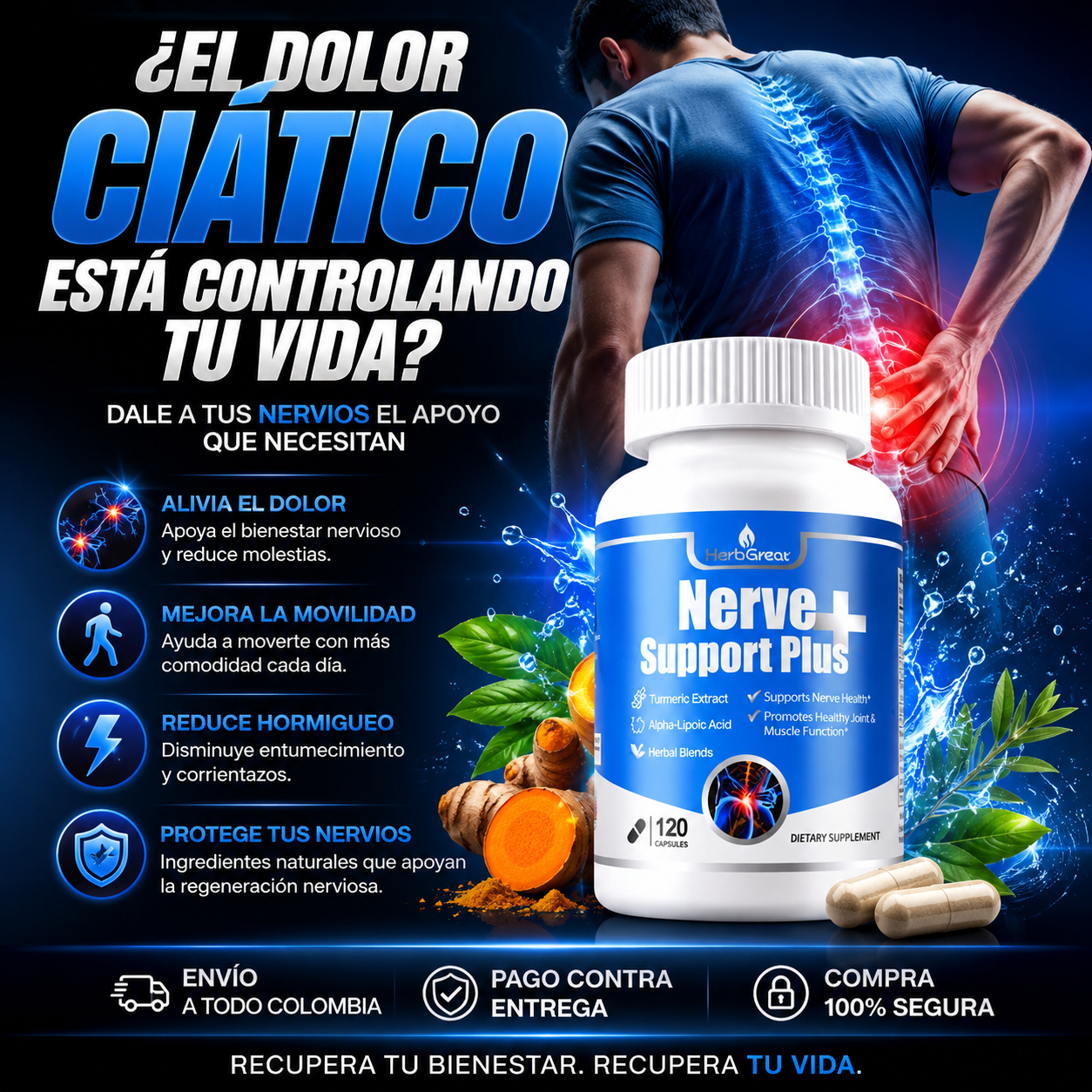 OFERTA 2X1 : Nerve Support™️ – Complejo Nutricional para el Cuidado de los Nervios y la Movilidad