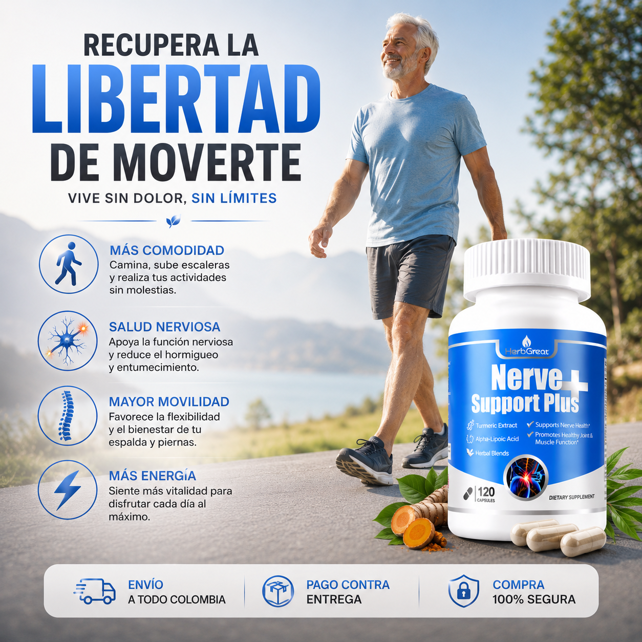 OFERTA 2X1 : Nerve Support™️ – Complejo Nutricional para el Cuidado de los Nervios y la Movilidad