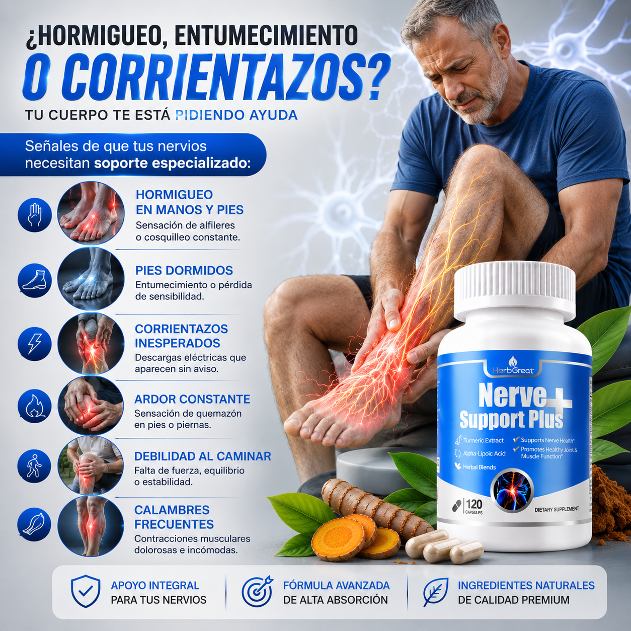 OFERTA 2X1 : Nerve Support™️ – Complejo Nutricional para el Cuidado de los Nervios y la Movilidad