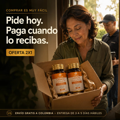Turmeric Cúrcumin 95% - Concentrado para Articulaciones, Energía y Bienestar Diario