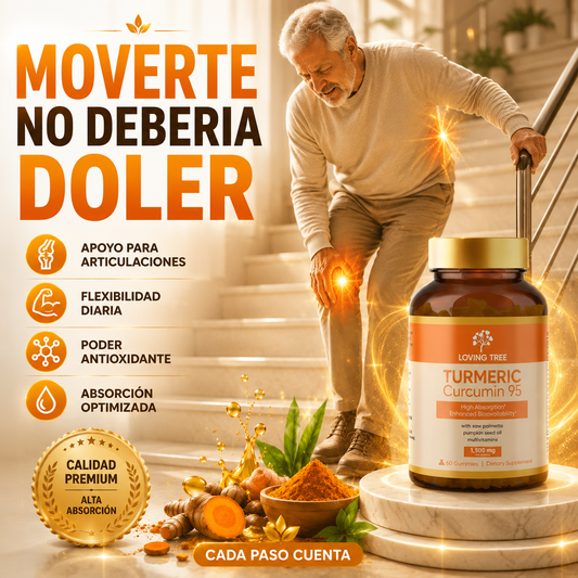 Cúrcuma 95 – Turmeric 95% Concentrado para Articulaciones, Energía y Bienestar Diario