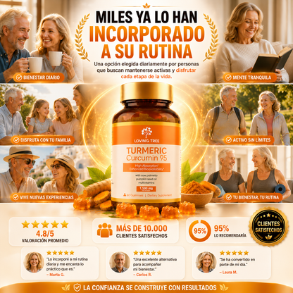 Cúrcuma 95 – Turmeric 95% Concentrado para Articulaciones, Energía y Bienestar Diario