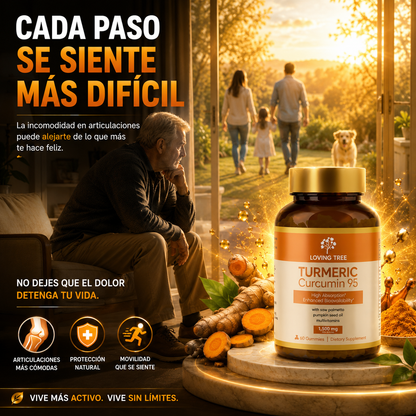 Cúrcuma 95 – Turmeric 95% Concentrado para Articulaciones, Energía y Bienestar Diario