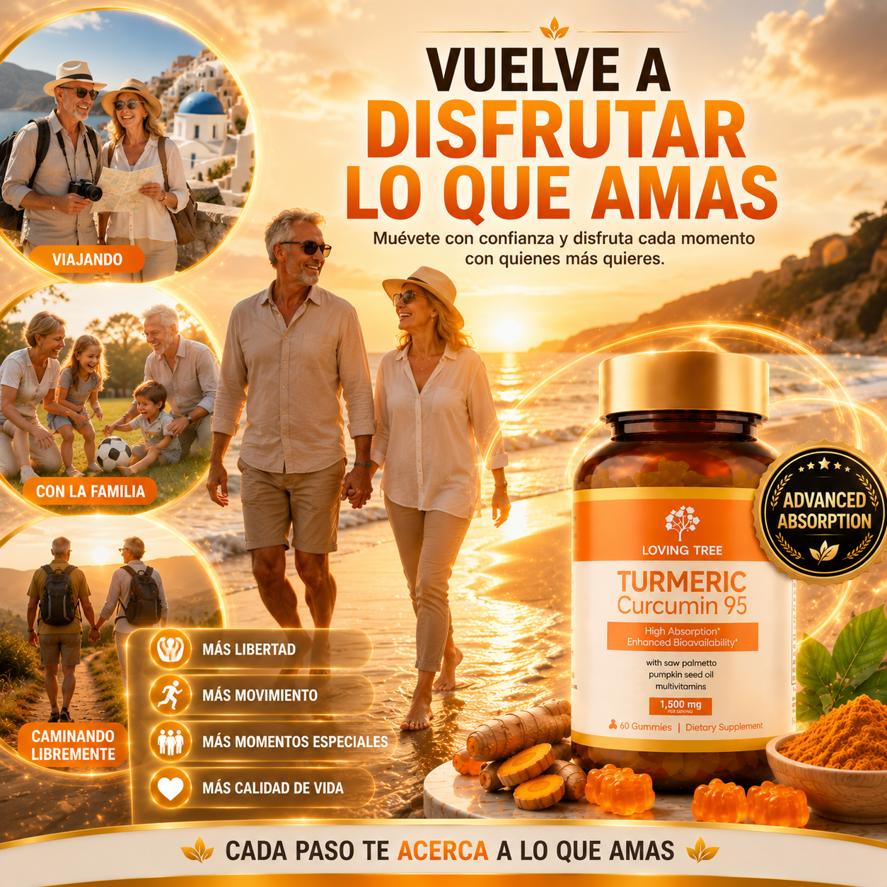 Cúrcuma 95 – Turmeric 95% Concentrado para Articulaciones, Energía y Bienestar Diario